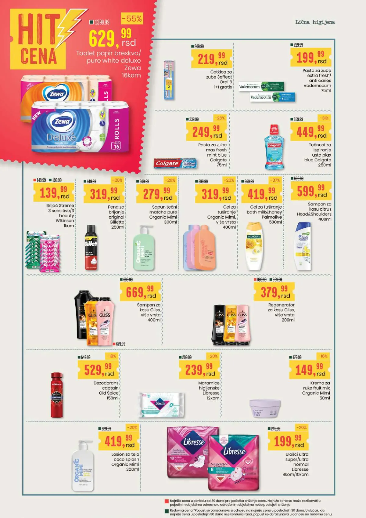 Aroma i Aroma City – toalet papir, paste za zube, sapuni, šamponi, dezodoransi i higijenski ulošci
