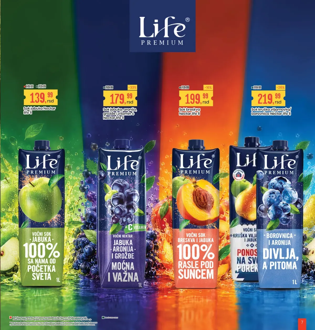 Aroma katalog – Life Premium voćni sokovi na akciji