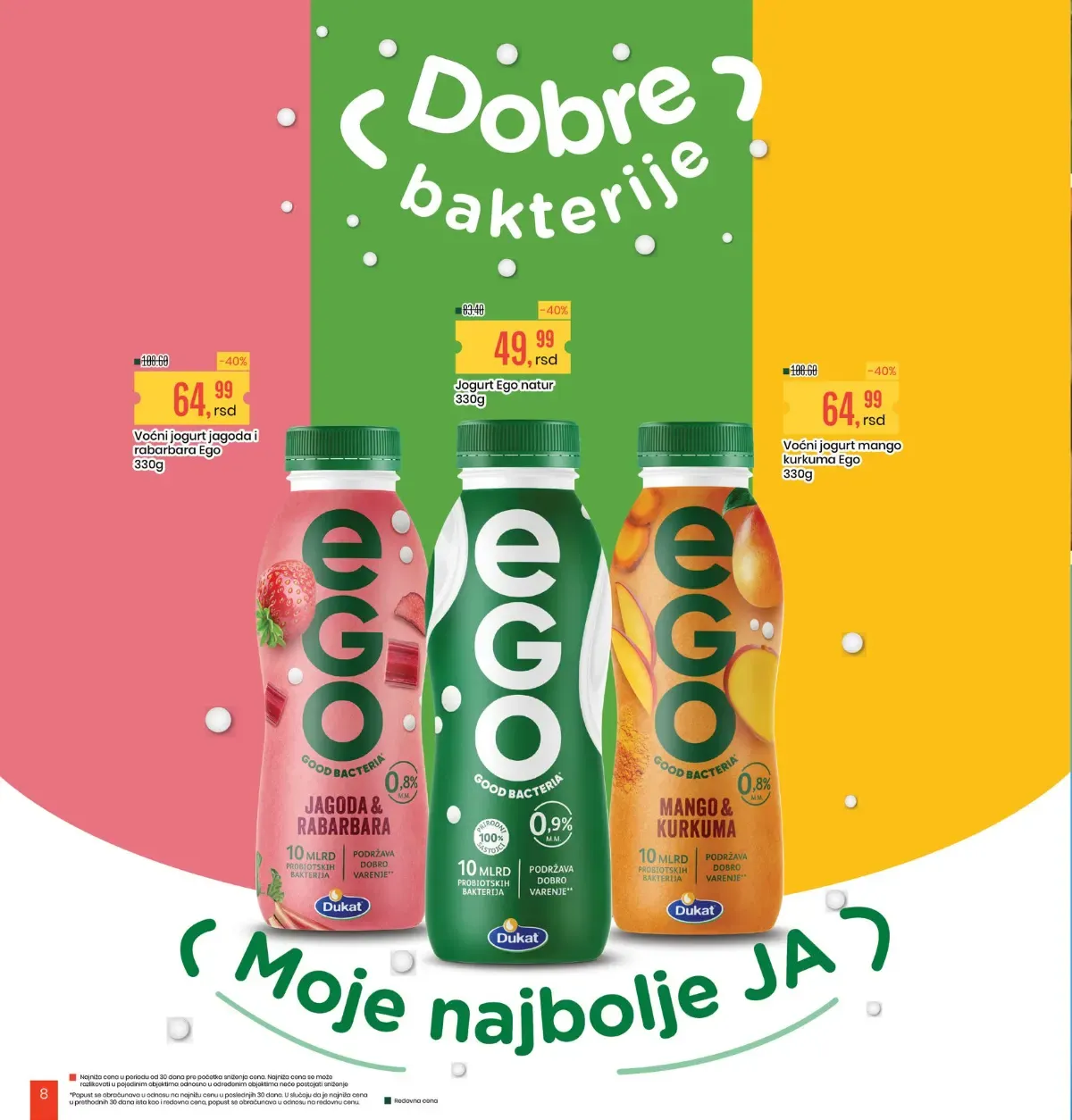 Aroma katalog – Dukat EGO probiotski jogurti na akciji