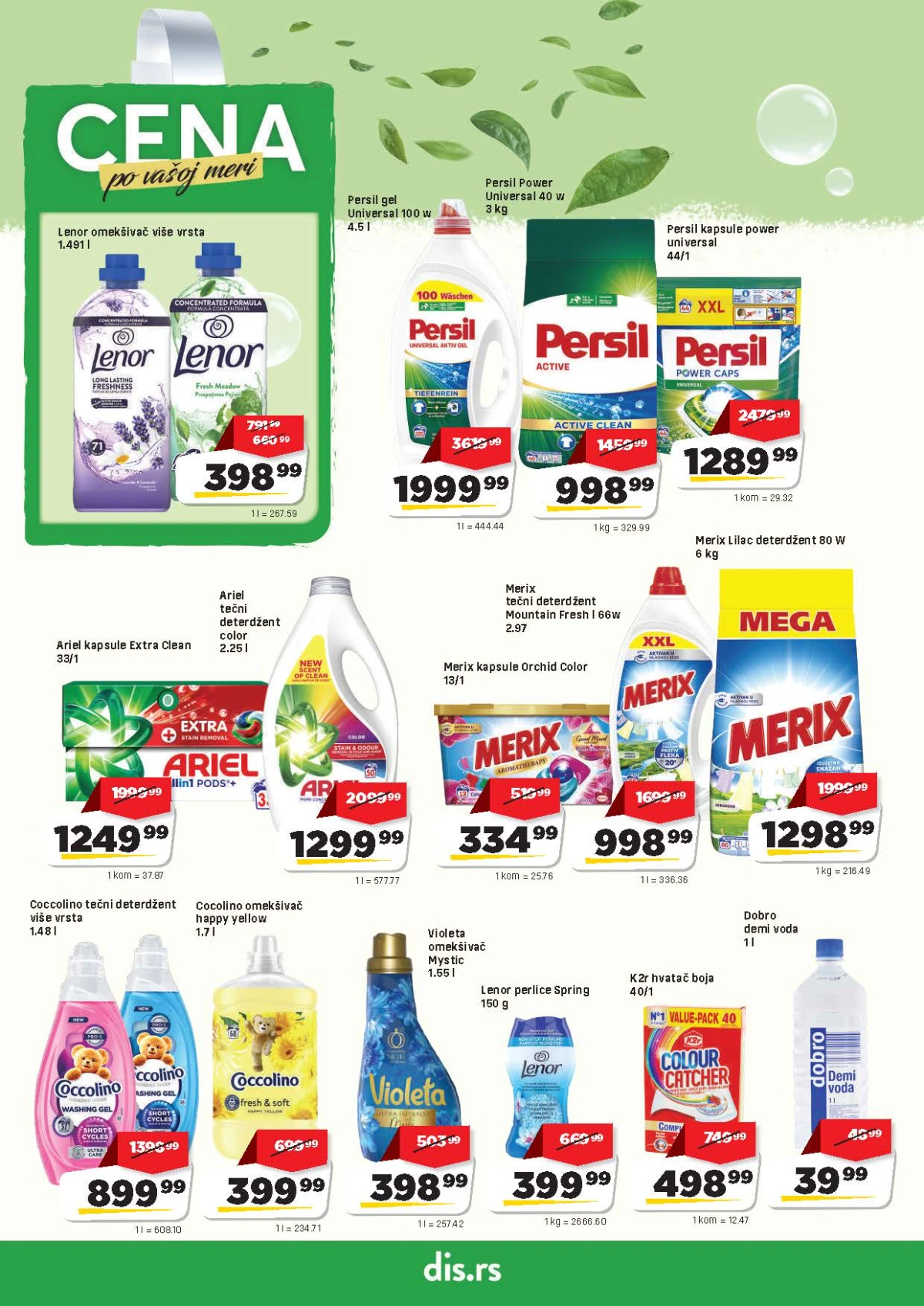 DIS katalog strana 18 – šamponi, gelovi za tuširanje, dezodoransi i kozmetika na akciji