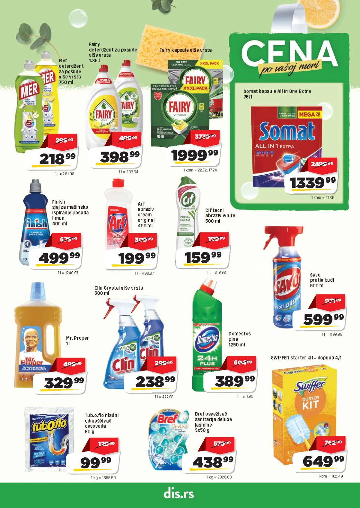 DIS katalog strana 19 – paste za zube, četkice, sredstva za negu tela i higijenu