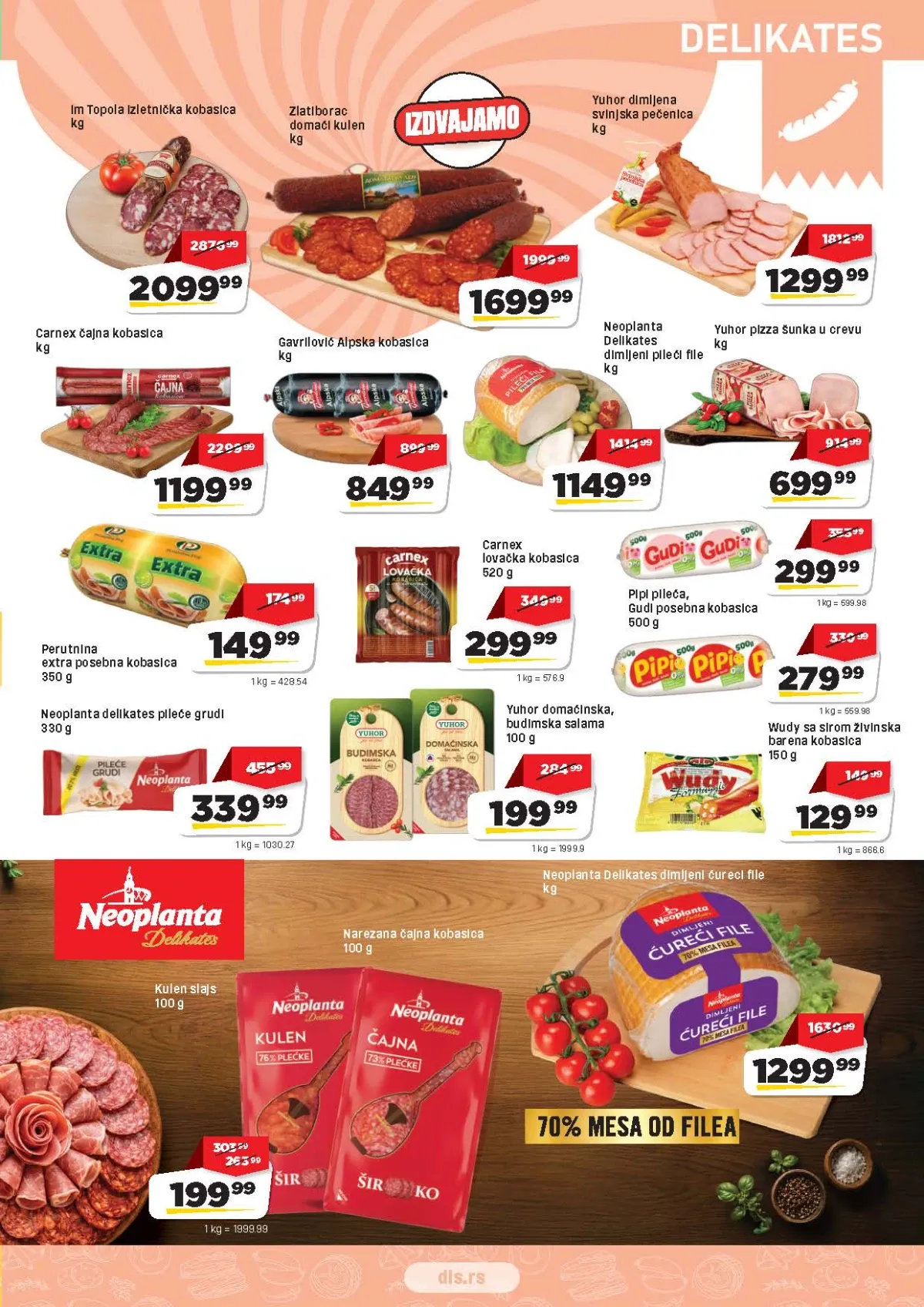 DIS katalog strana 3 – kobasice, kulen, pečenica i suhomesnati proizvodi