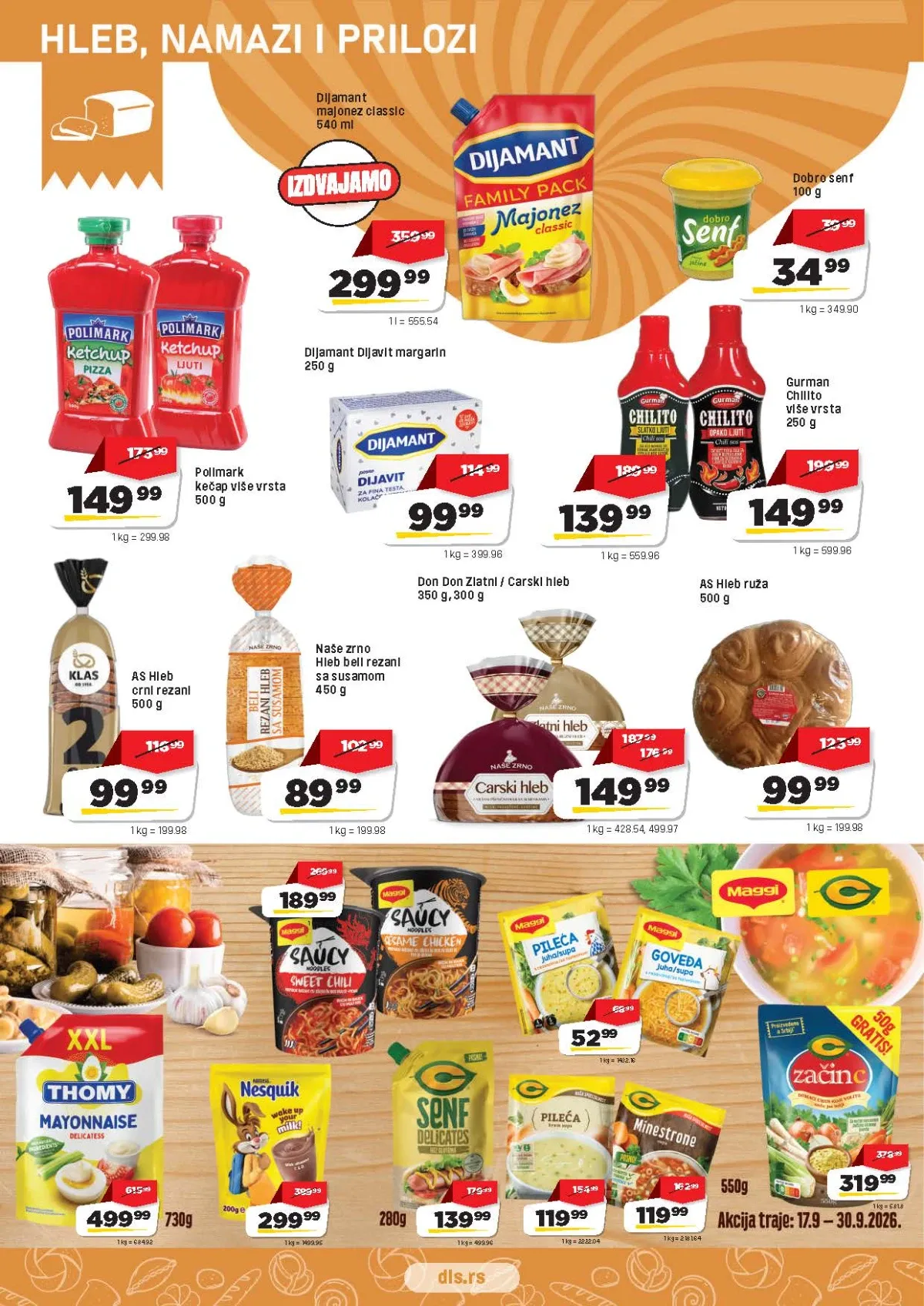 DIS katalog strana 6 – majonez, kečap, margarin, senf i hleb