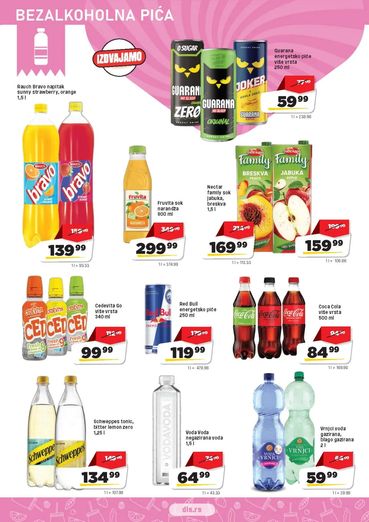 DIS katalog strana 10 – sokovi, energetska pića i voda