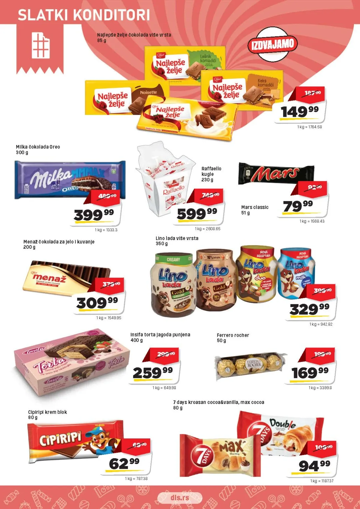 DIS katalog strana 12 – čokolade, kremovi, bombonjere i kroasani