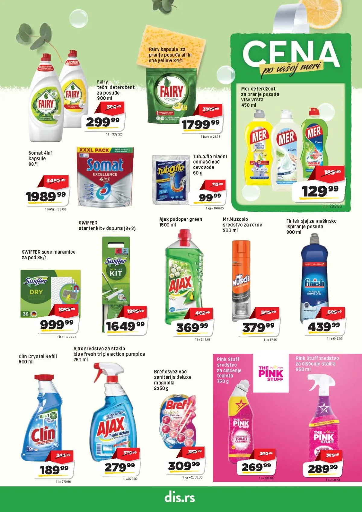 DIS katalog strana 19 – Fairy, Somat, Ajax i sredstva za čišćenje