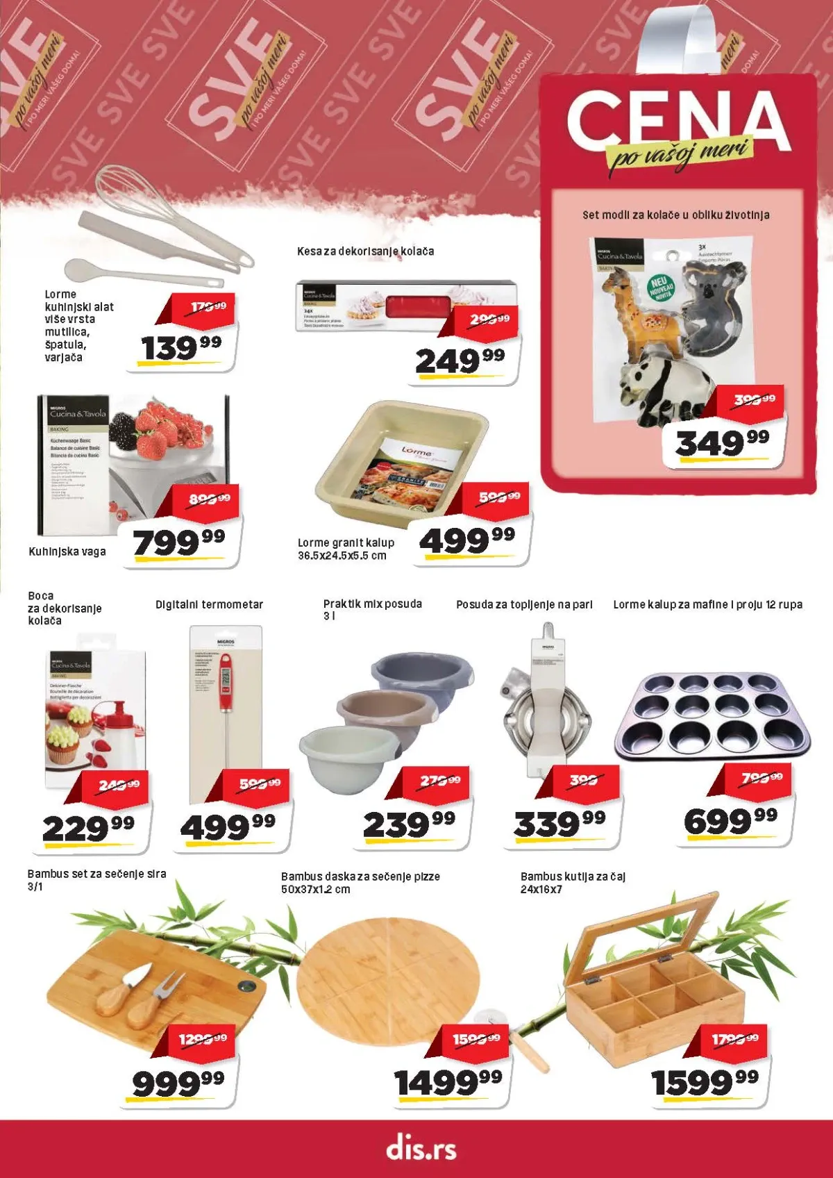 DIS katalog strana 21 – kuhinjska vaga, kalupi, posude i bambus daske
