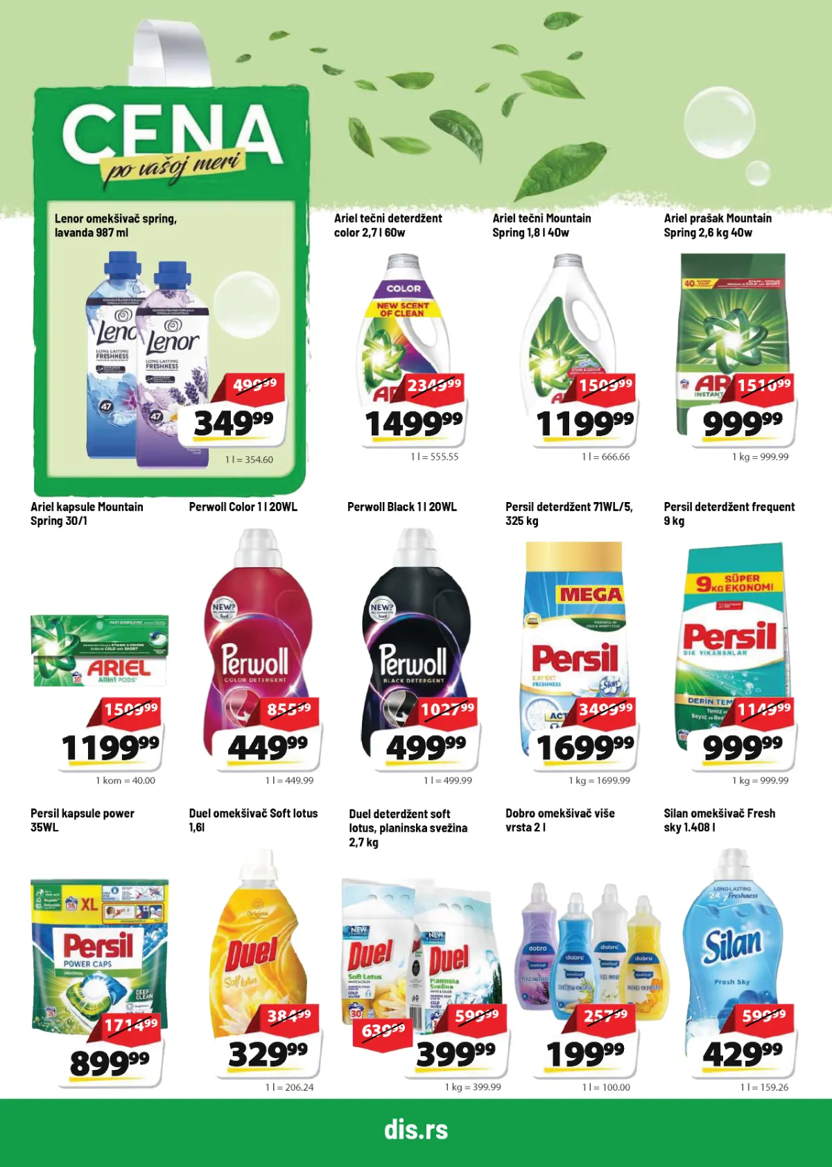 DIS katalog strana 18 – Ariel, Persil, Perwoll, Lenor, Duel, Silan i deterdženti za pranje veša