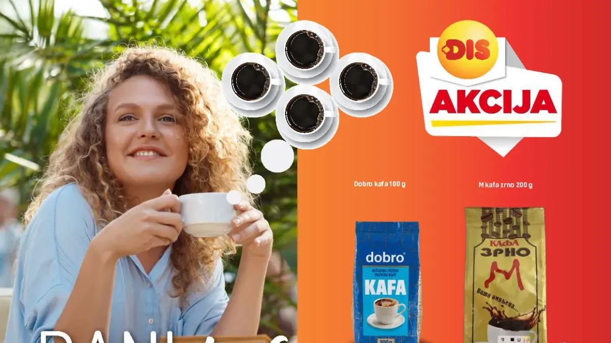 DIS Dani kafe od 01.10. do 11.10.2026. – kafa, kapsule, napici i džezve po akcijskim cenama