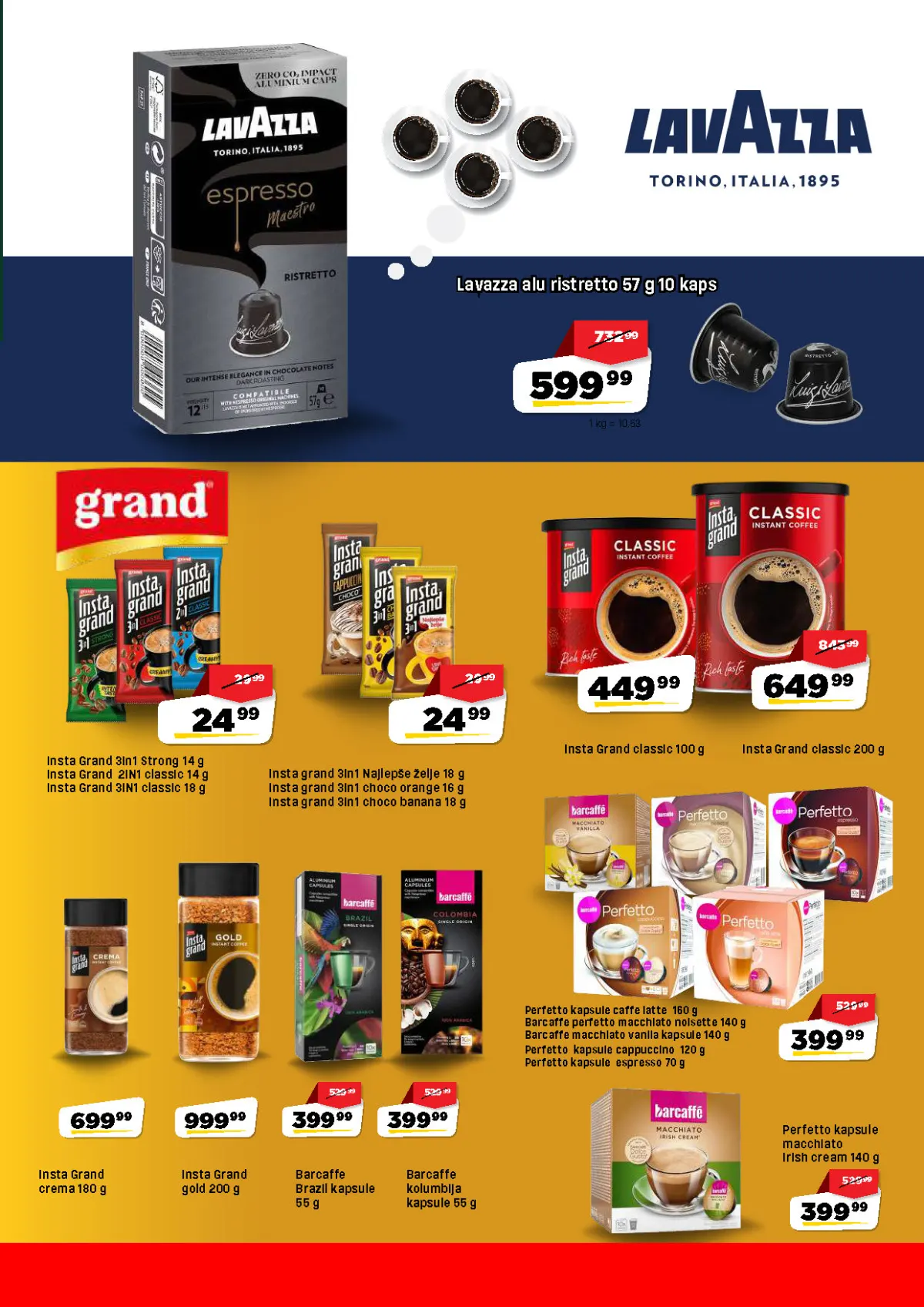DIS Dani kafe – Lavazza, Grand i Barcaffe proizvodi na akciji