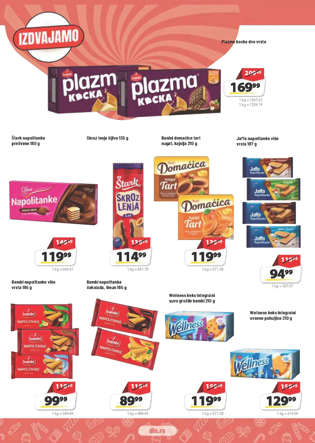 DIS katalog – Plazma, napolitanke, keks i slatki konditorski proizvodi