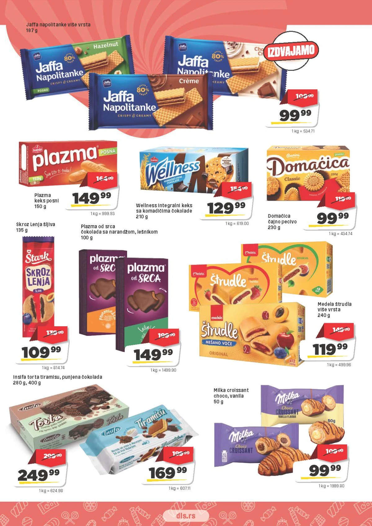 DIS katalog – keks, napolitanke, štrudle i slatkiši na akciji