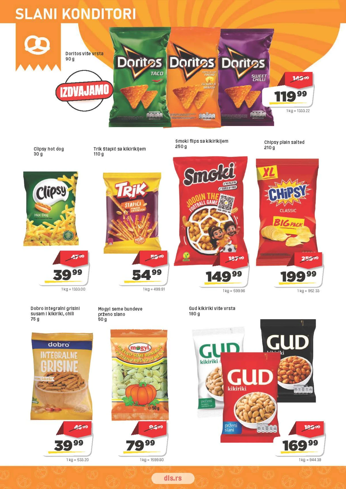 DIS katalog – čips, Smoki, Doritos i grickalice na akciji