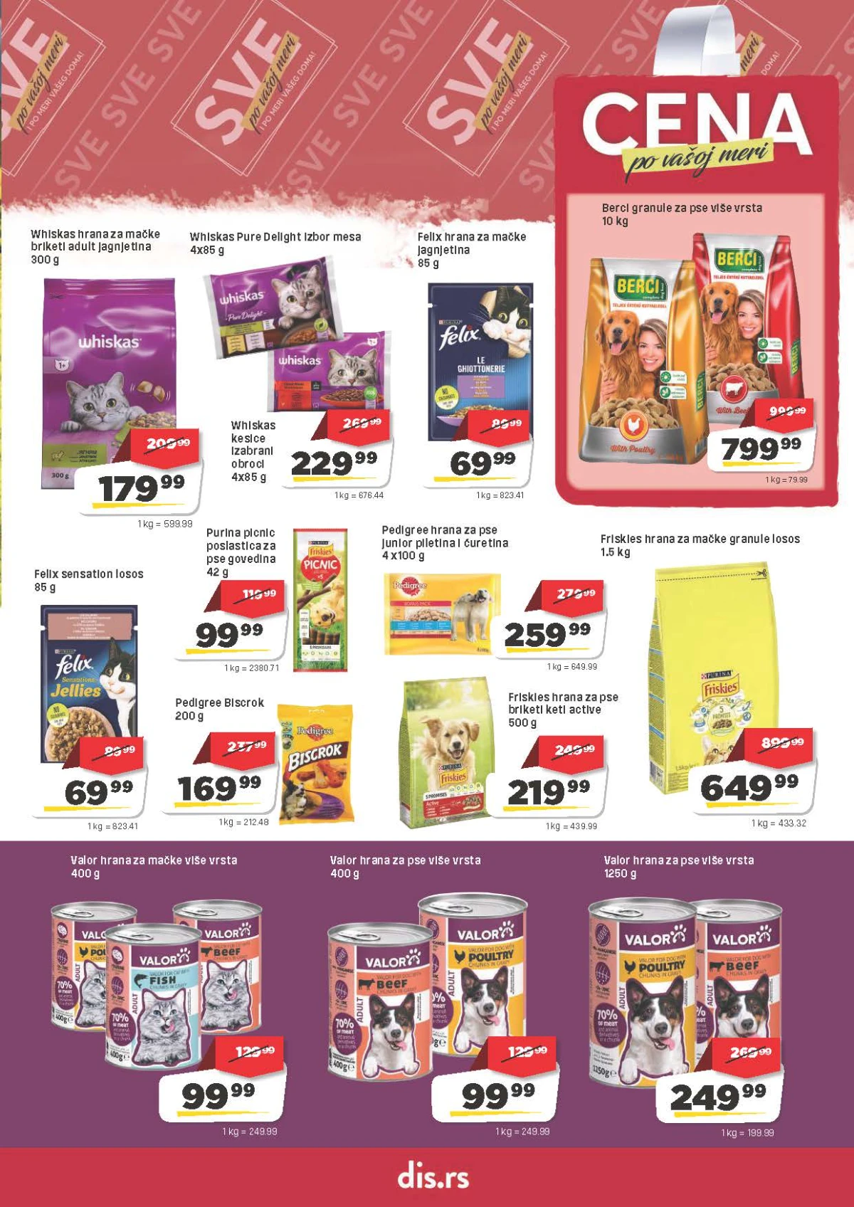 DIS katalog – Whiskas, Friskies, Pedigree i hrana za kućne ljubimce