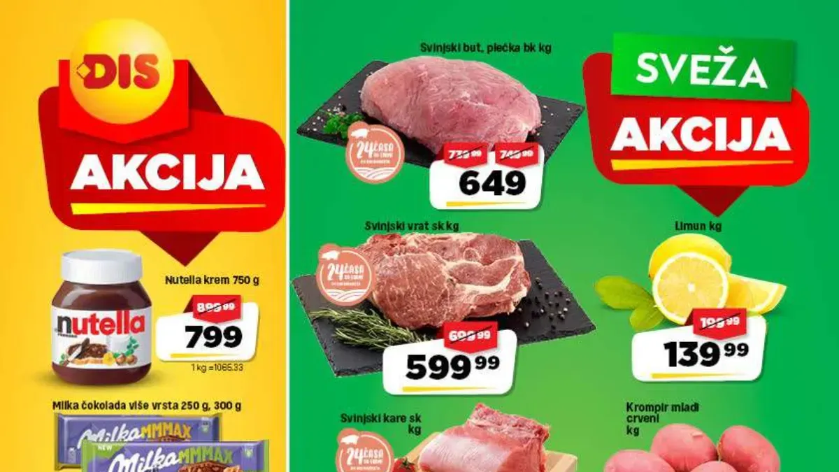 DIS nedeljna akcija od 25.09. do 01.10.2026. – nova ponuda i snižene cene
