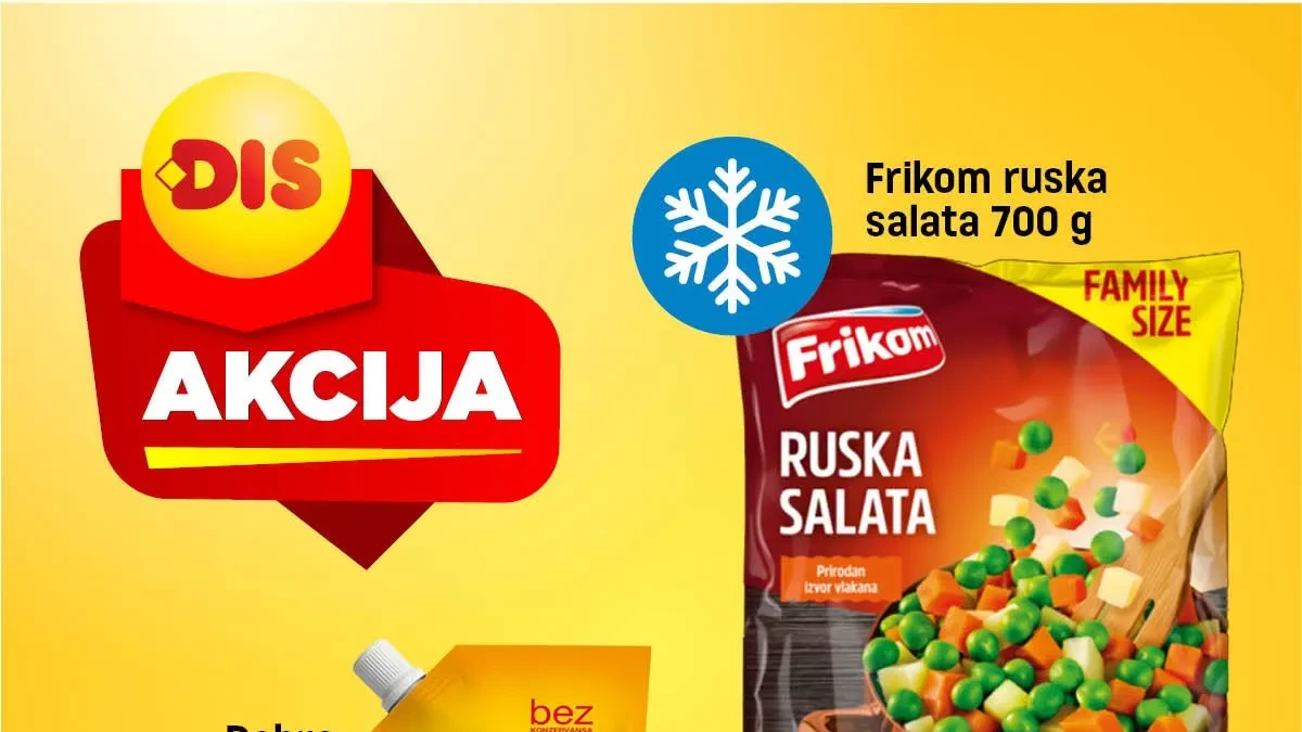 DIS nedeljna akcija od 16. do 22.10.2026. – nova ponuda proizvoda po sniženim cenama