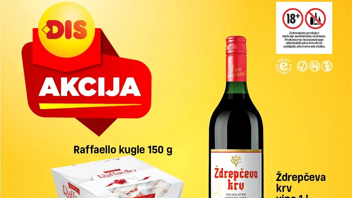 DIS nedeljna akcija od 23. do 29.10.2026. – nova sniženja hrane, pića i kućnih potrepština