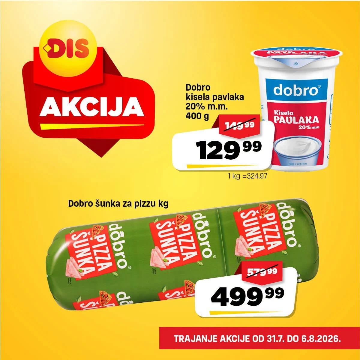 DIS Sveža akcija – strana 11 sa akcijskim cenama svežih namirnica