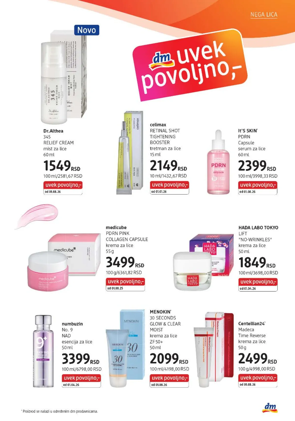 Medicube, Dr Althea, Numbuzin, Celimax, It’s Skin i Hada Labo proizvodi za lice