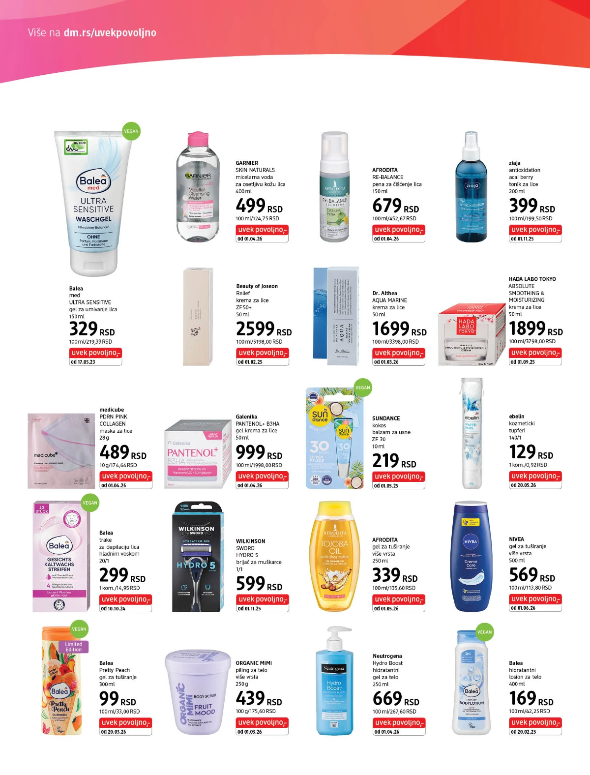 dm Uvek povoljno katalog strana 4 – proizvodi za domaćinstvo i higijenu