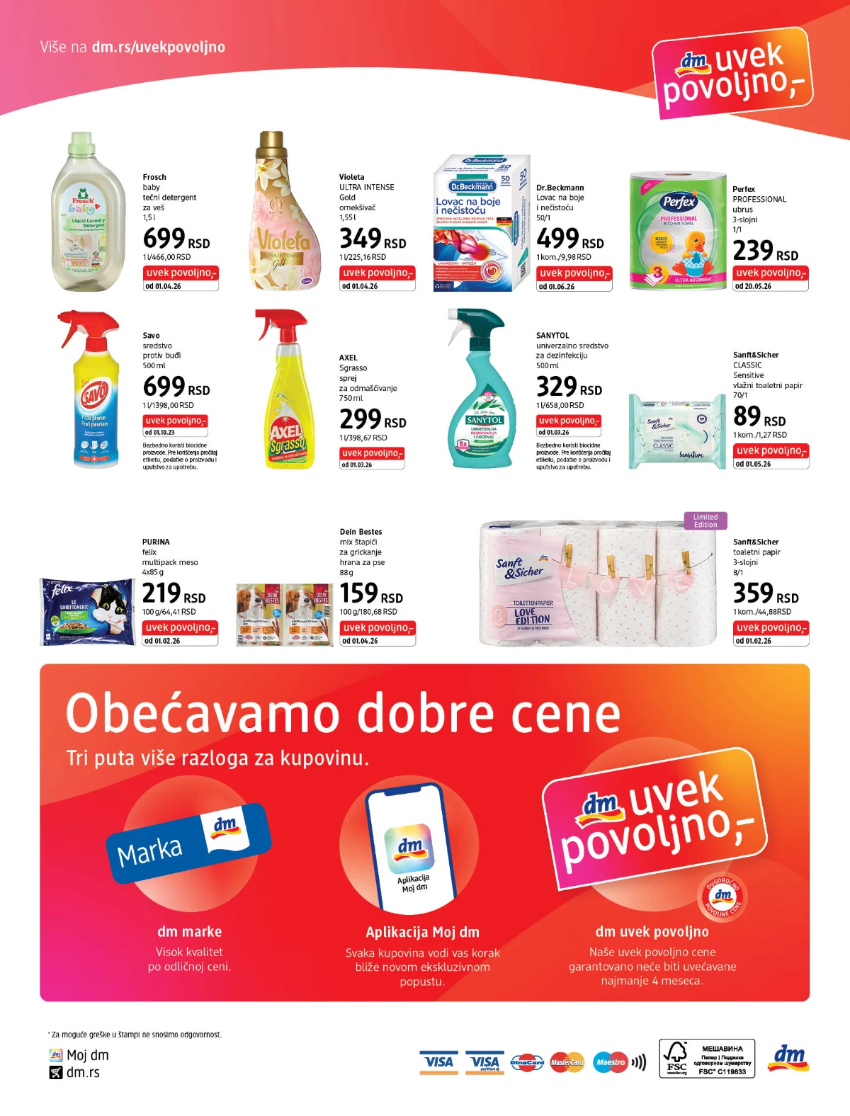 dm Uvek povoljno katalog strana 8 – dodatna ponuda i trajno povoljne cene