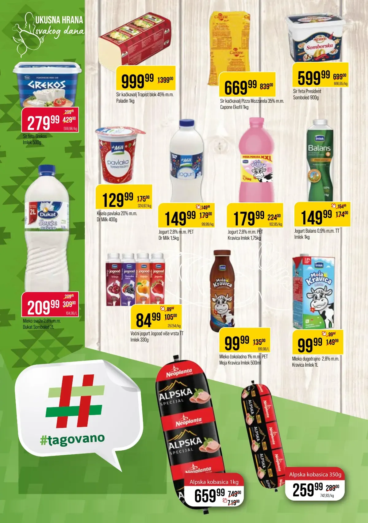 DTL Proleter katalog, strana 4 – sirevi, jogurt i mlečni proizvodi