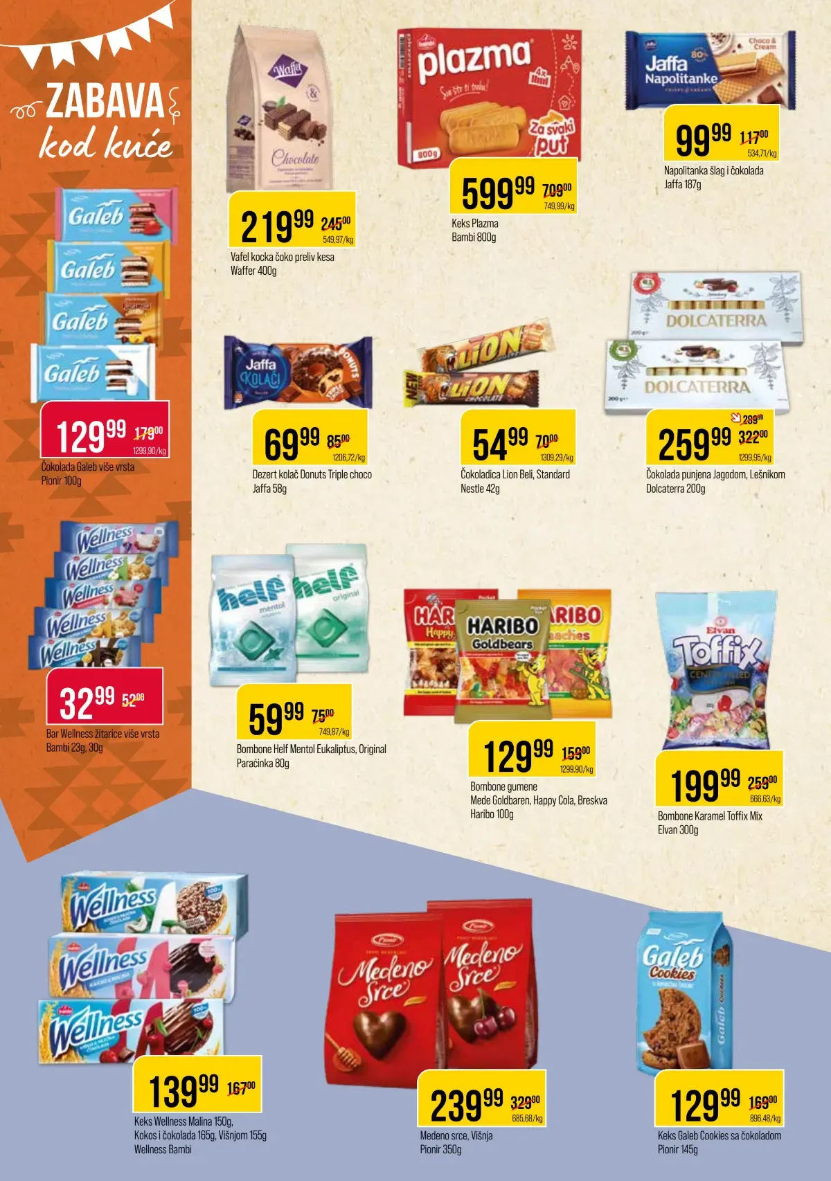 DTL Proleter katalog, strana 8 – slatkiši, keks i čokolade