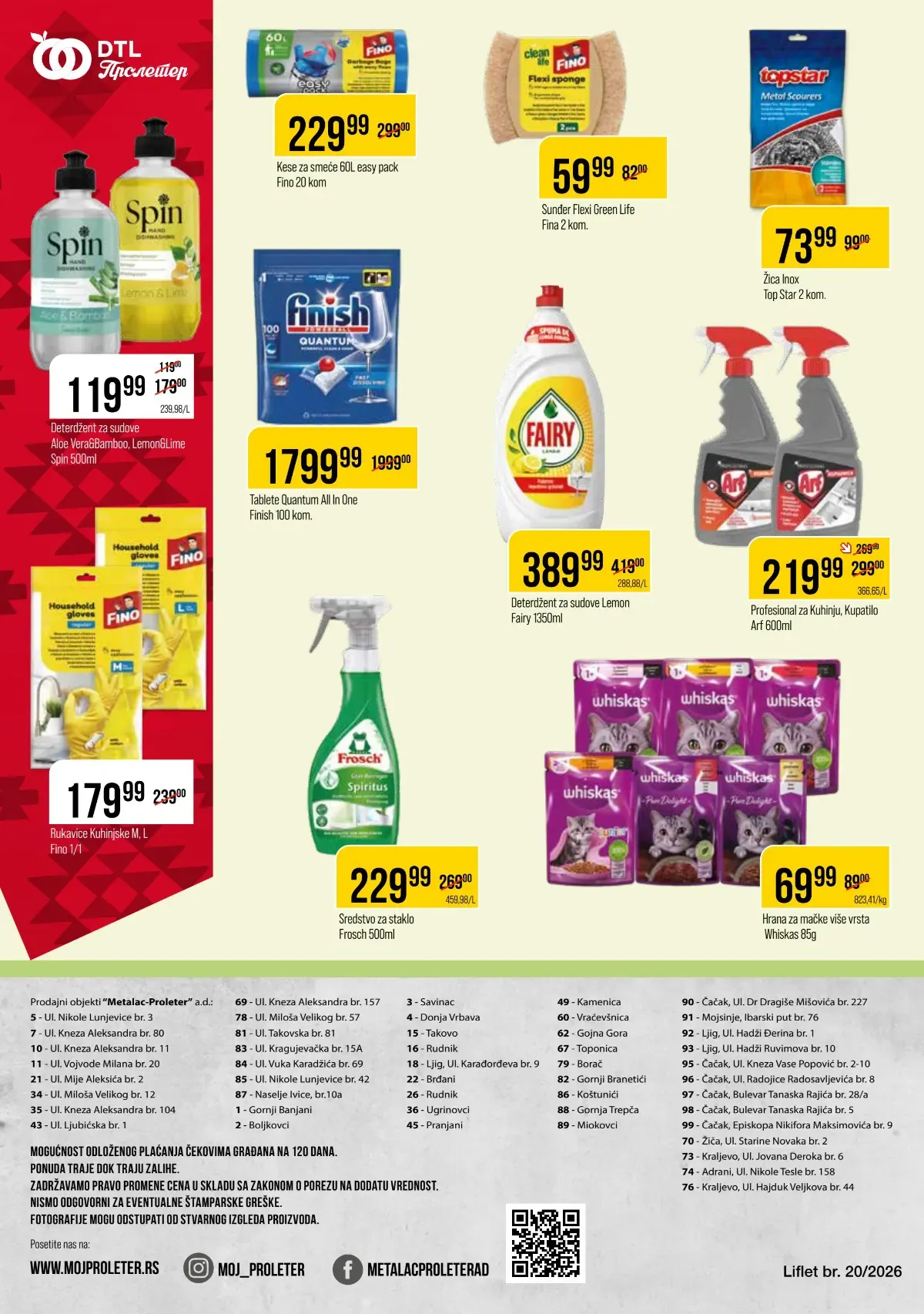 DTL Proleter katalog, strana 12 – sredstva za čišćenje i kućna hemija