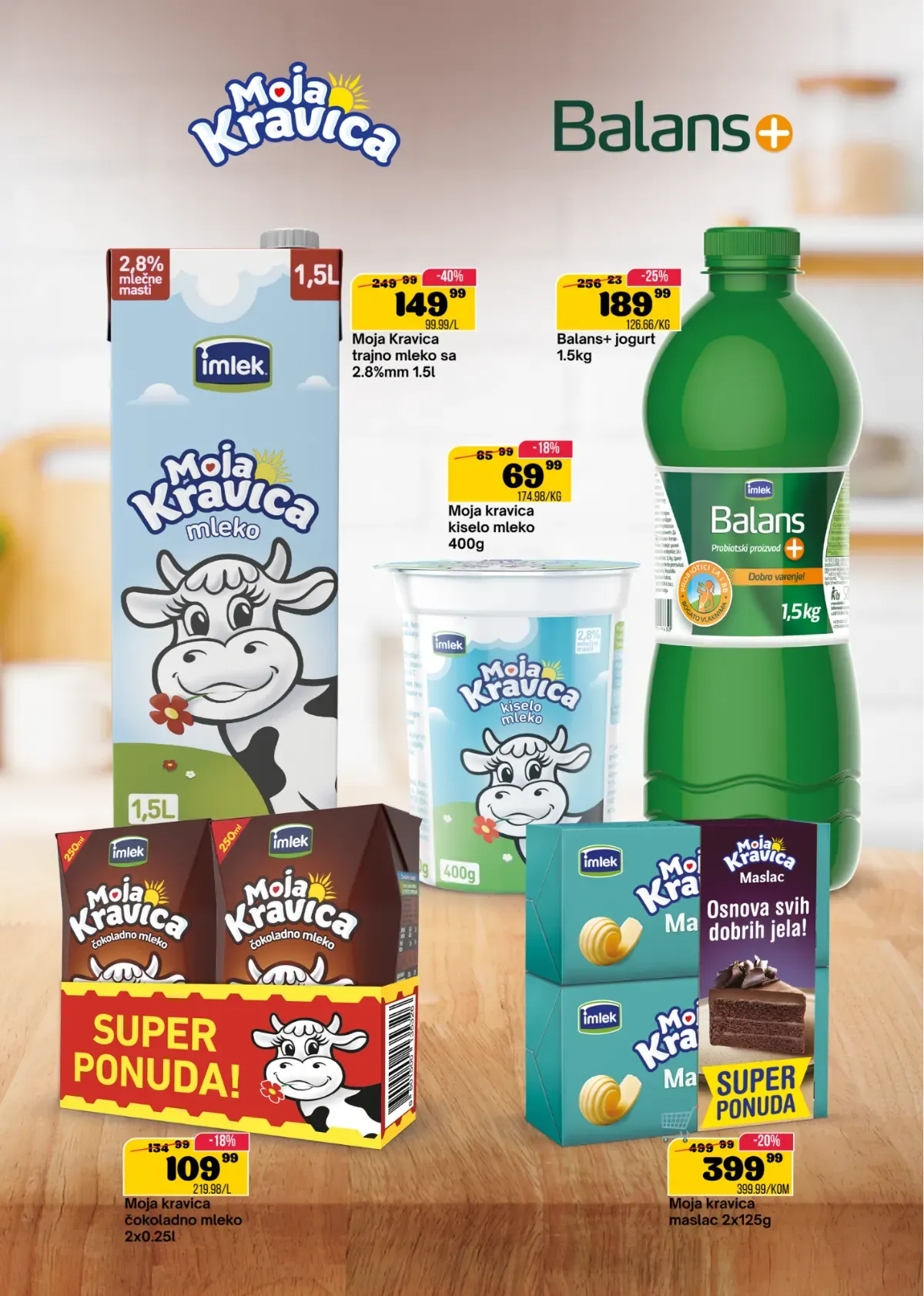 DTL SP Marketi katalog, strana 3 – Moja Kravica mleko i Balans jogurt