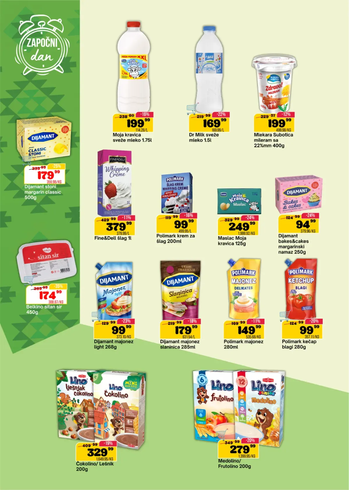 DTL SP Marketi katalog, strana 4 – mleko, sir, namazi i drugi mlečni proizvodi