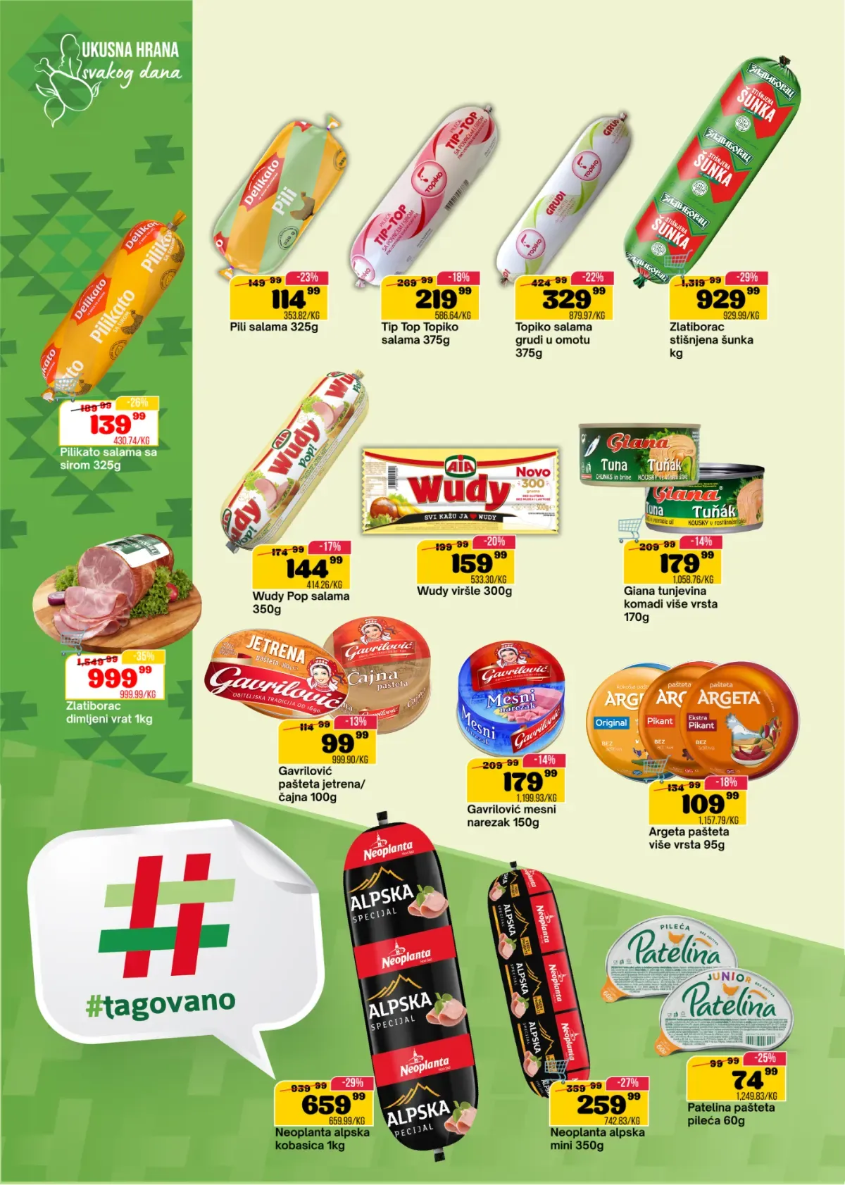DTL SP Marketi katalog, strana 6 – suhomesnati proizvodi, kobasice i paštete