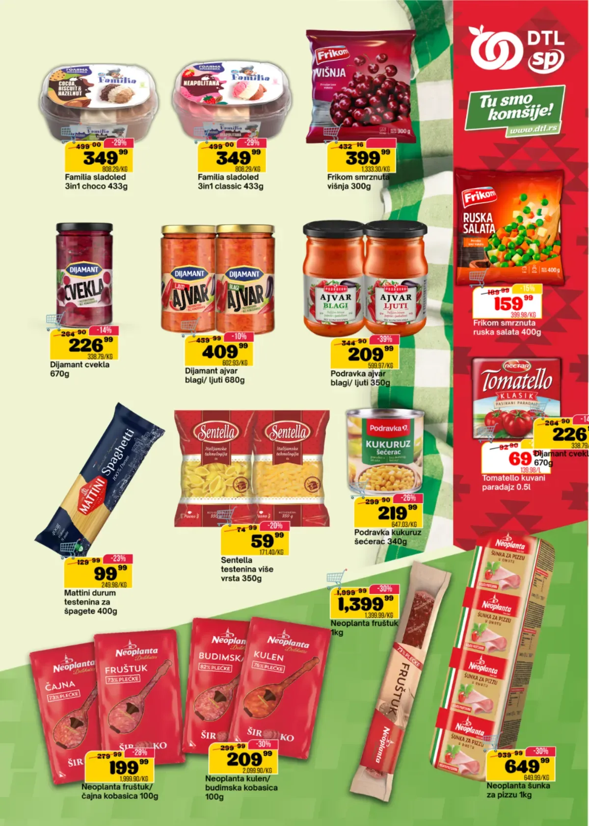 DTL SP Marketi katalog, strana 7 – namazi, konzervirana hrana i suhomesnati proizvodi