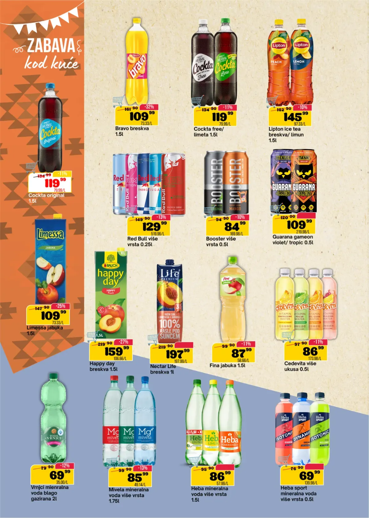 DTL SP Marketi katalog, strana 12 – sokovi, voda i druga bezalkoholna pića
