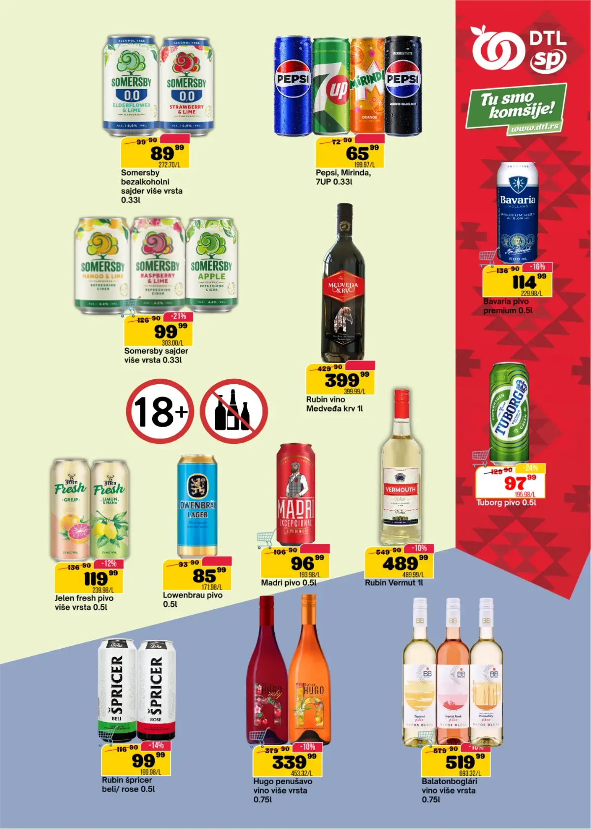 DTL SP Marketi katalog, strana 13 – pivo i druga alkoholna pića