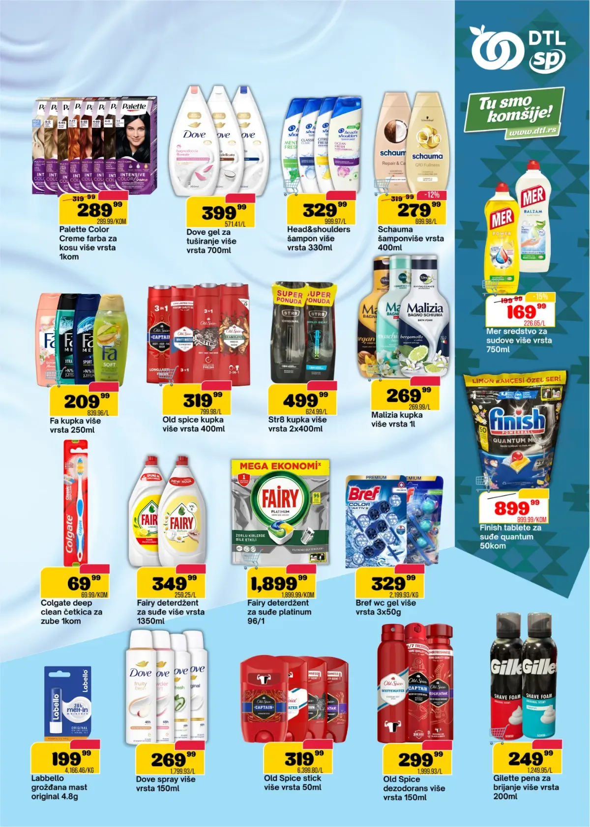 DTL SP Marketi katalog, strana 15 – lična higijena i sredstva za čišćenje doma