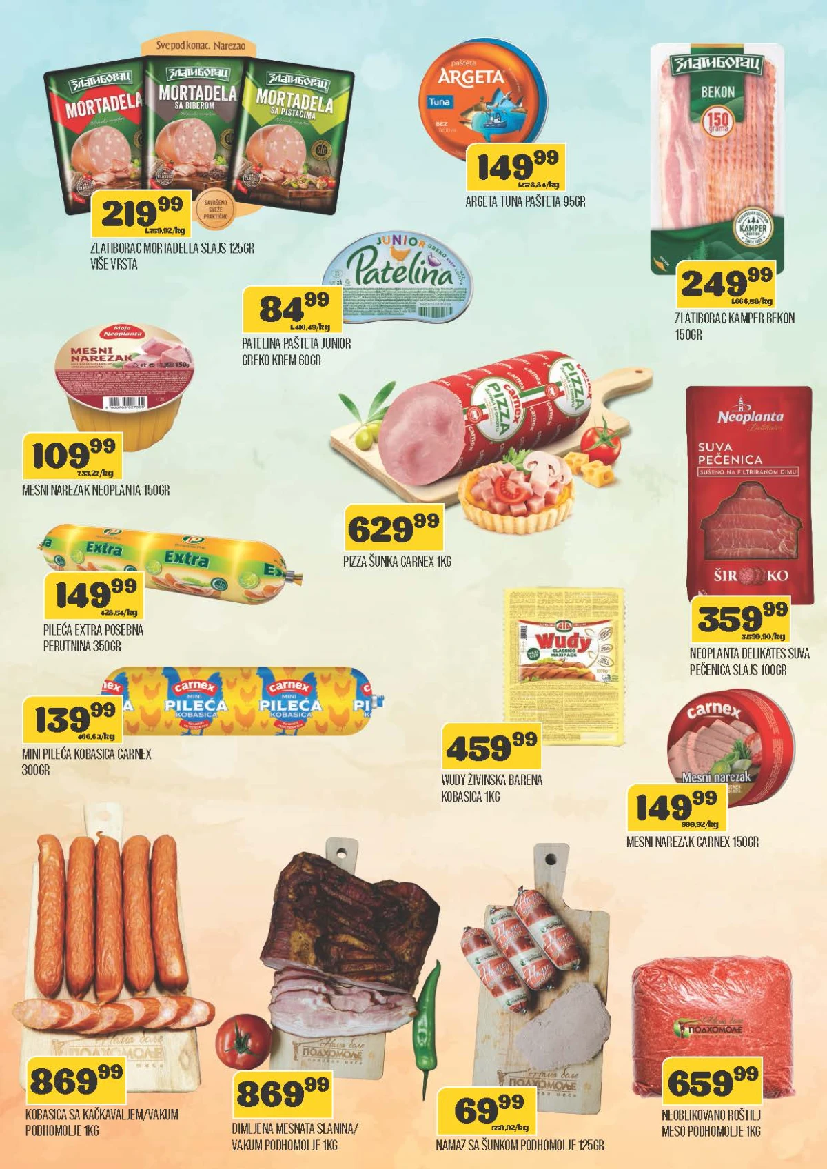 DTL Viva katalog do 24.08.2026. – Carnex, Neoplanta, Zlatiborac i drugi mesni proizvodi