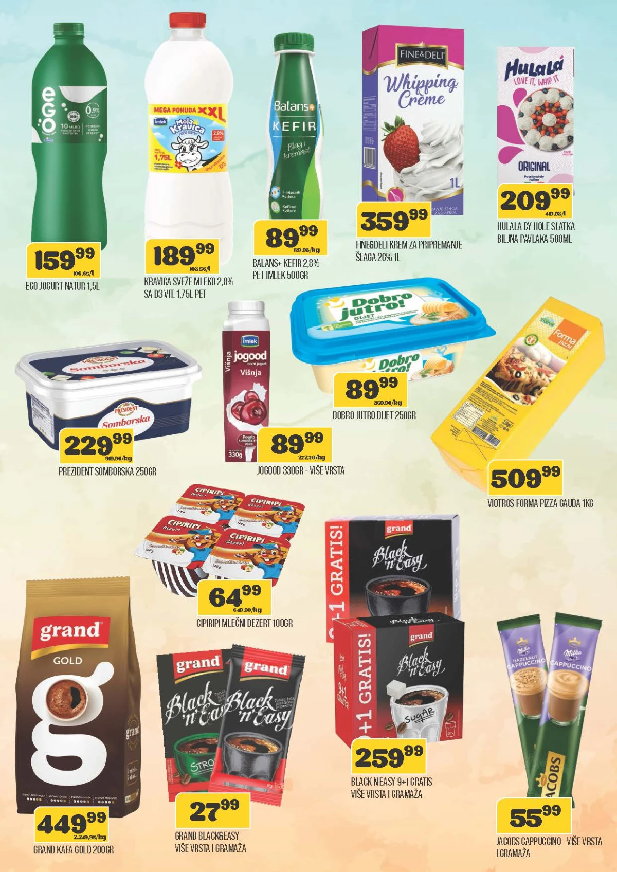 DTL Viva katalog do 24.08.2026. – mlečni proizvodi, Grand kafa i cappuccino