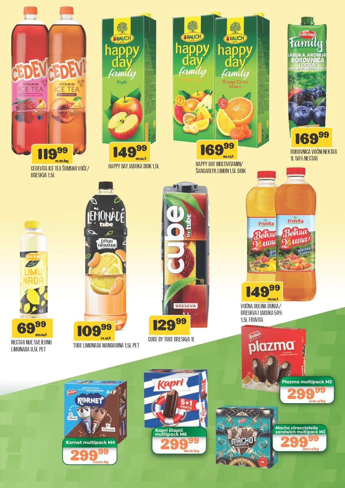 DTL Viva katalog do 24.08.2026. – sokovi, ledeni čaj i Frikom sladoledi