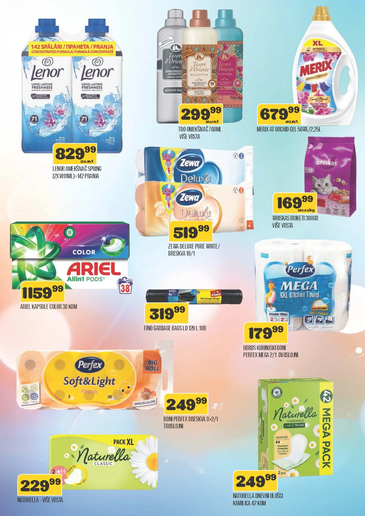 DTL Viva katalog do 24.08.2026. – Ariel, Lenor, Merix, Zewa i proizvodi za domaćinstvo