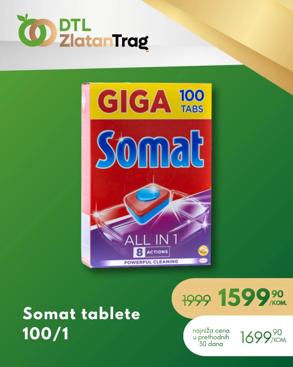 DTL Zlatan Trag specijalna ponuda do 10.08.2026. – Somat tablete 100 kom na akciji