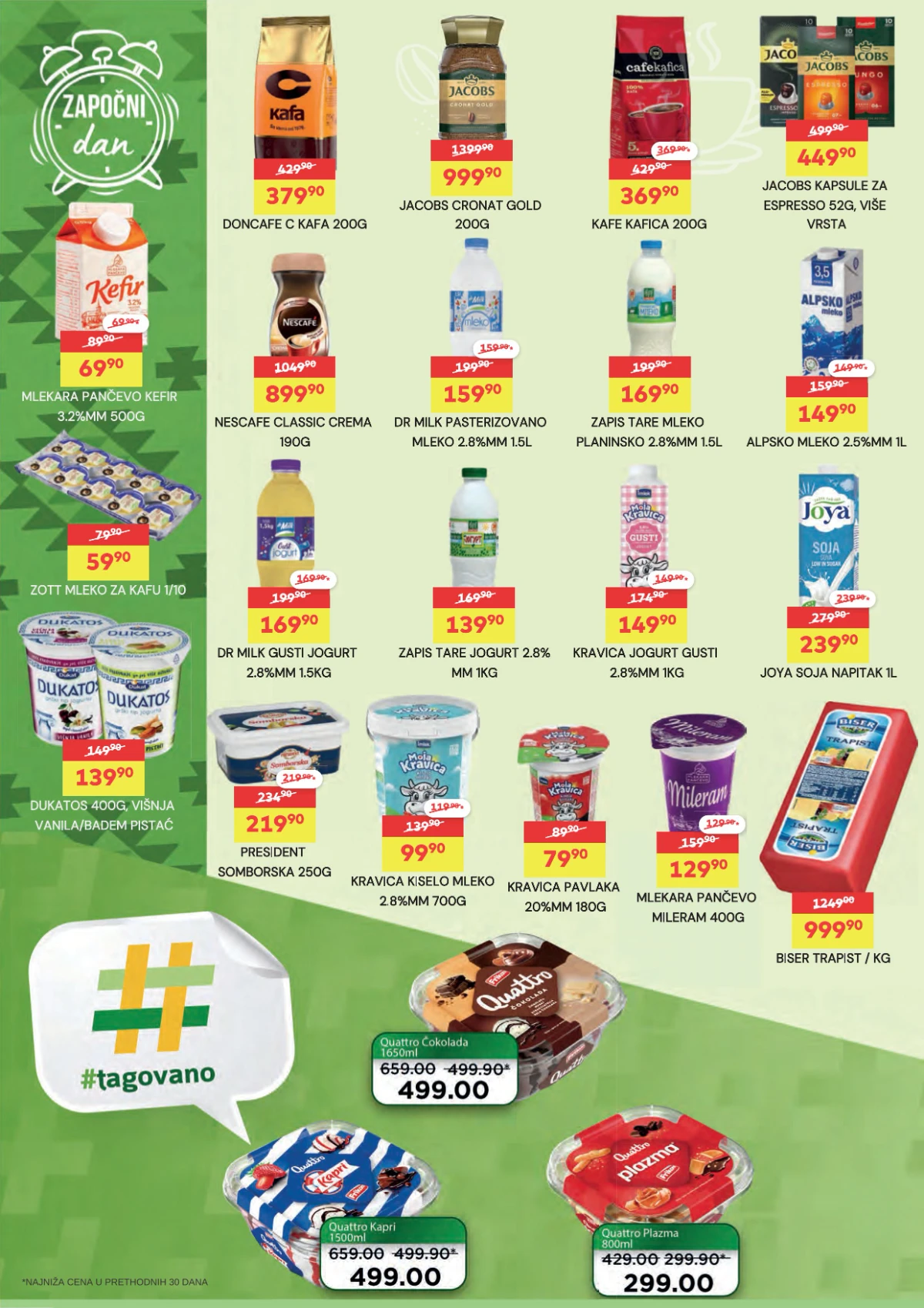 DTL Žuti Market katalog do 24.08.2026. – kafa, mleko, jogurt, sirevi i sladoledi
