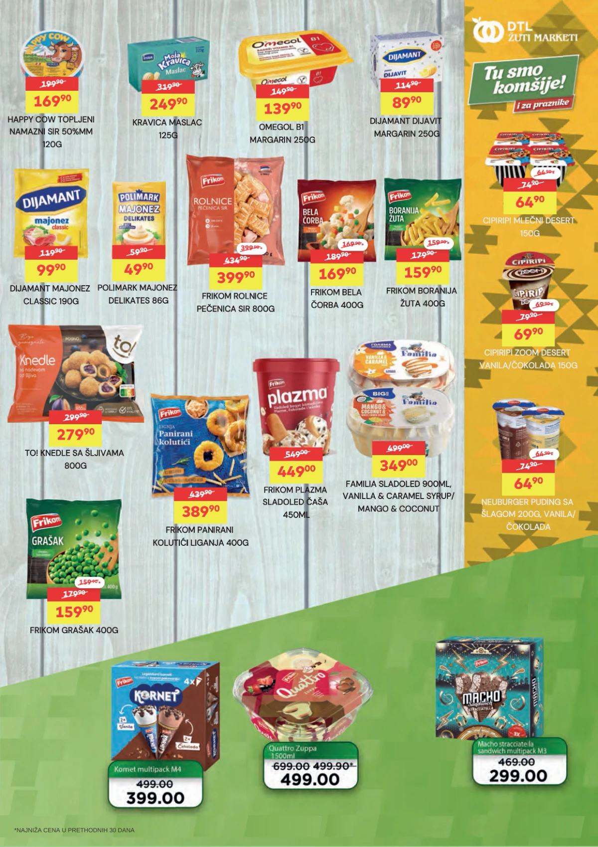 DTL Žuti Market katalog do 24.08.2026. – margarin, majonez, Frikom proizvodi i sladoledi