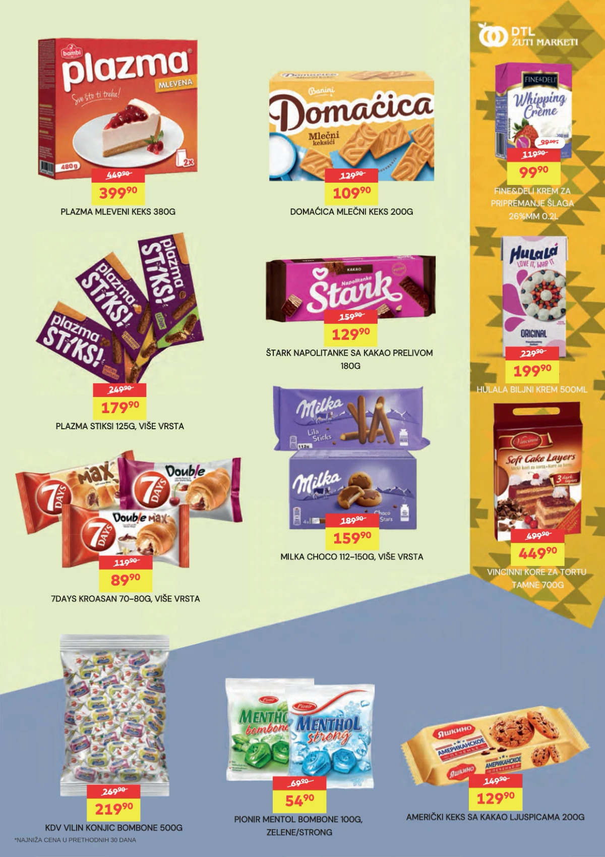 DTL Žuti Market katalog do 24.08.2026. – Plazma, Domaćica, Štark, Milka i drugi slatkiši