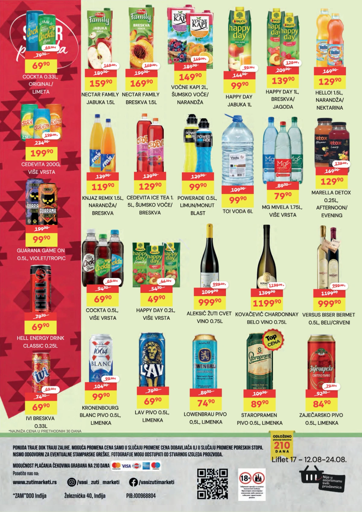 DTL Žuti Market katalog do 24.08.2026. – sokovi, voda, energetska pića i druga pića