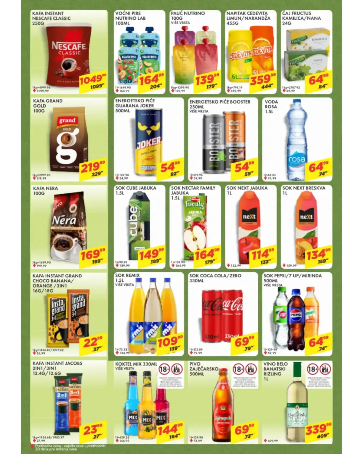 DTL Marmil katalog – kafa, sokovi, Cedevita i piće po akcijskim cenama