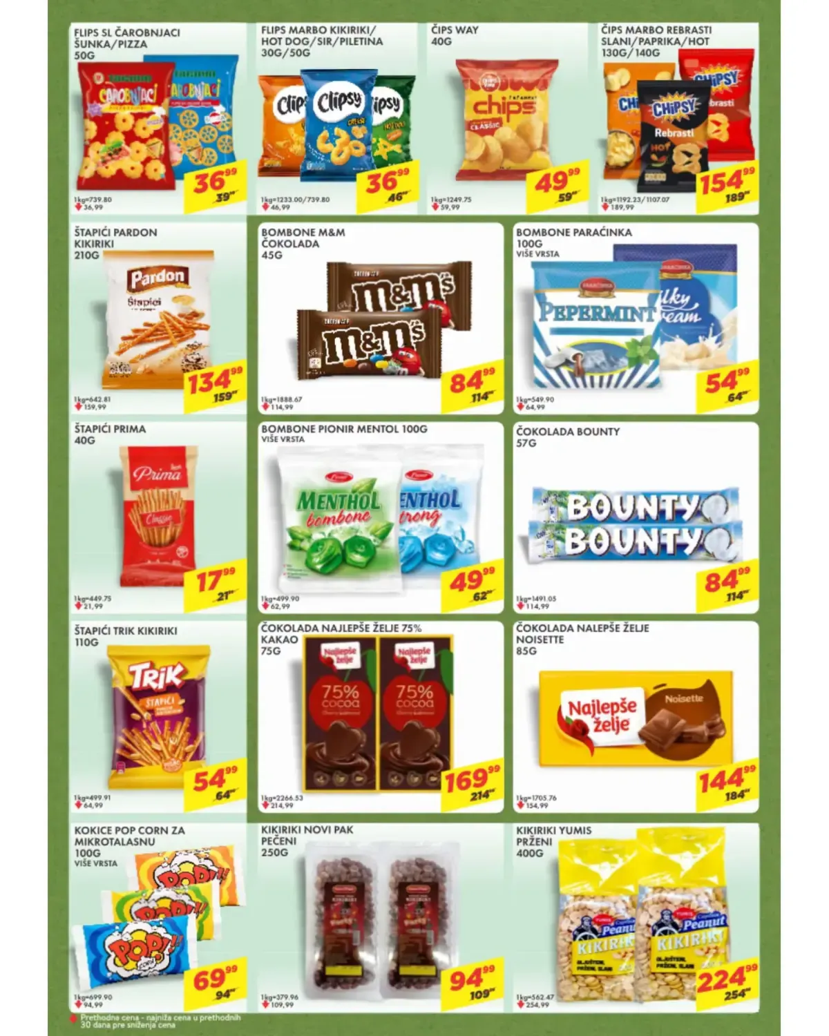 DTL Marmil katalog – čips, grickalice, bombone i čokolade na akciji