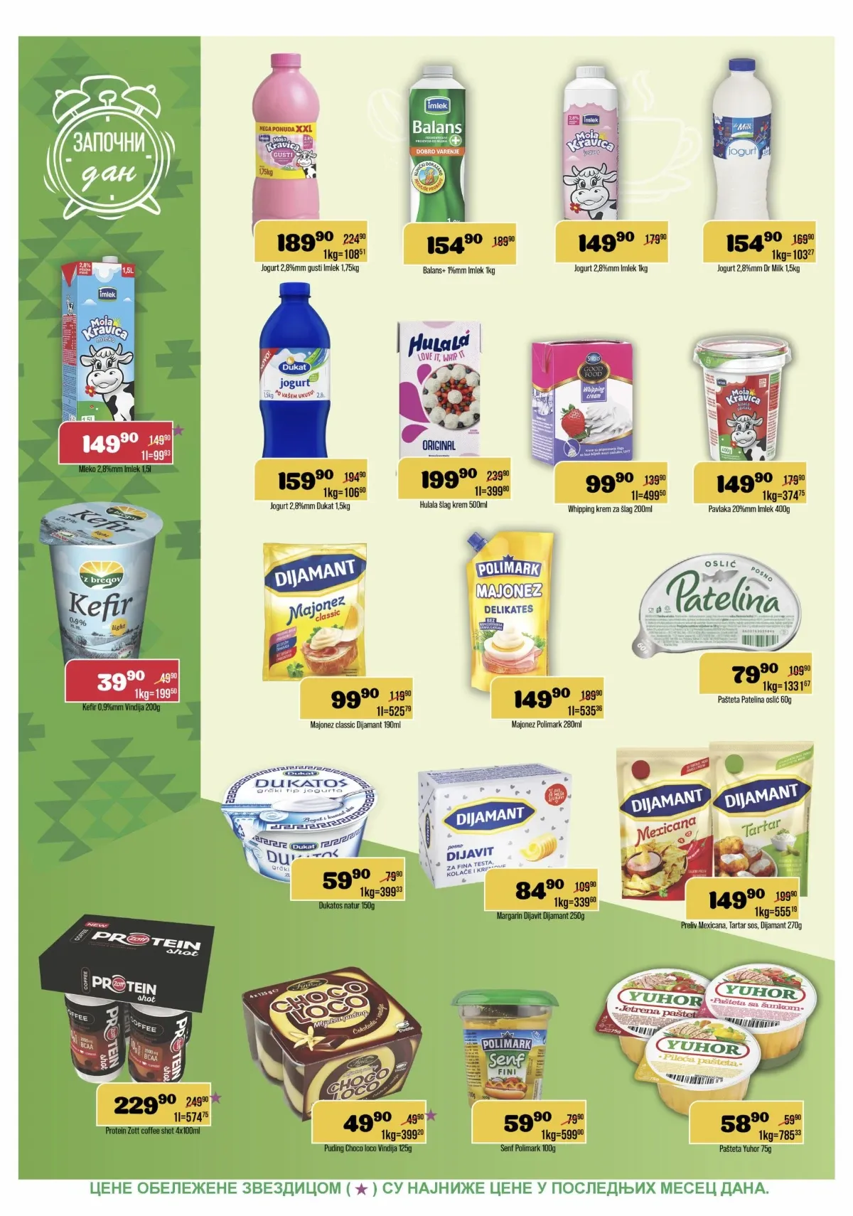 Mleko, jogurt, kefir, pavlaka, majonez, margarin i paštete na akciji u DTL Europromu