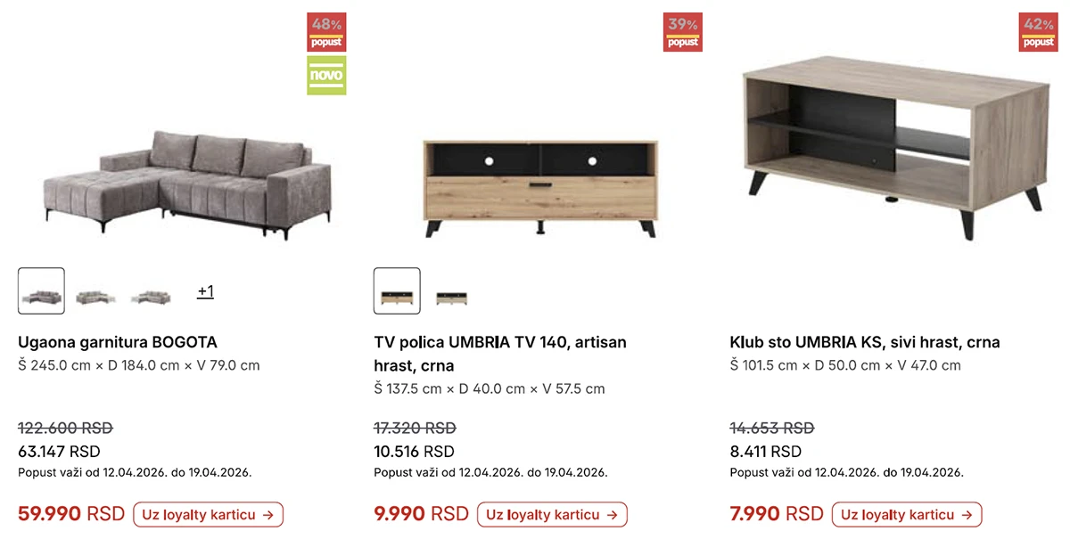 Forma Ideale katalog strana 2 – nedeljna akcija sniženja i preko 40% do 19. aprila 2026