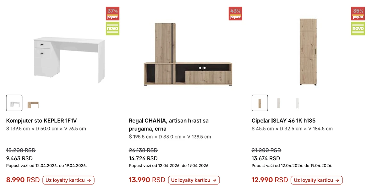 Forma Ideale katalog strana 3 – nedeljna akcija sniženja i preko 40% do 19. aprila 2026