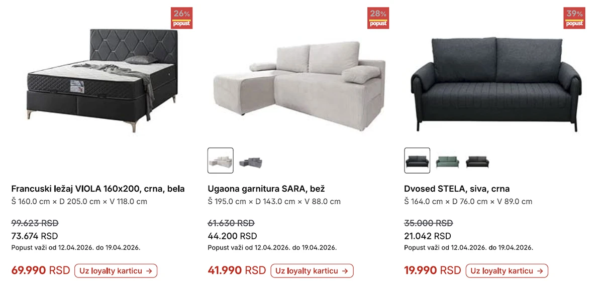 Forma Ideale katalog strana 4 – nedeljna akcija sniženja i preko 40% do 19. aprila 2026